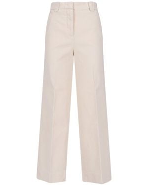 Incotex Pantaloni Gamba Ampia - Bianco