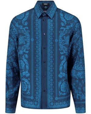 Versace Silk Shirt - Blue
