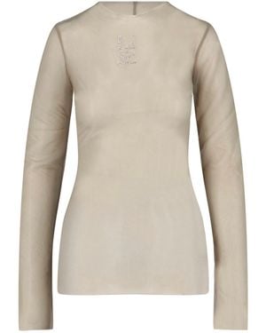 Ludovic de Saint Sernin Sheer Top - Natural
