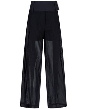 Sportmax Wide Trousers "Ferito" - Blue
