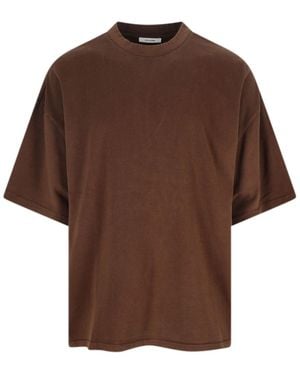 Entire studios Cotton Jersey T-Shirt - Brown