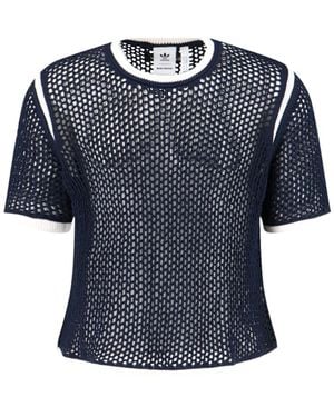 adidas Crochet T-Shirt - Blue