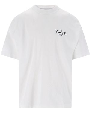 Carhartt T-Shirt “S/S Signature Script” - White
