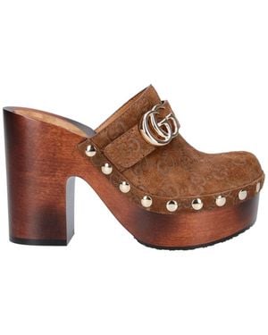 Gucci Wedges “Gg” - Brown