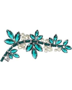Prada Crystal Brooch - Blue