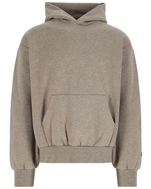 Fear Of God Felpa Cappuccio Logo - Grigio