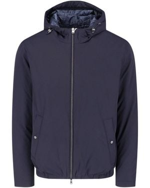 Herno Hooded Jacket - Blue