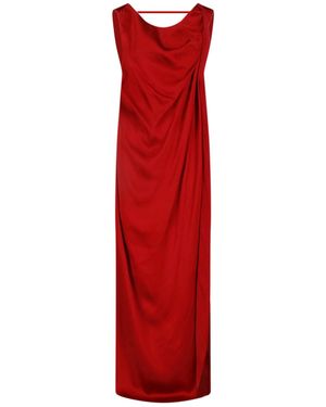 Maison Margiela Draped Maxi Dress - Red