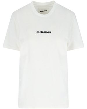 Jil Sander Logo T-Shirt - White