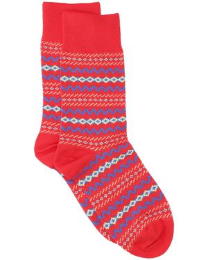 JW Anderson Fairisle Socks - Red