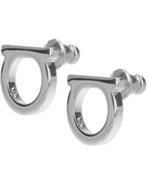 Ferragamo Earrings "Gancini" - White