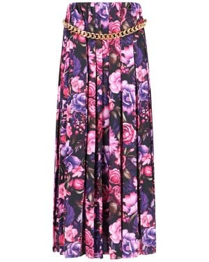 Balenciaga Gonna Maxi Plissettata - Viola