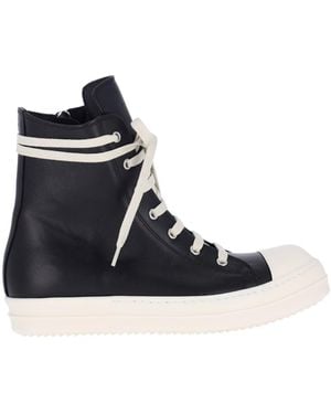 Rick Owens "High-Top" Sneakers - Black