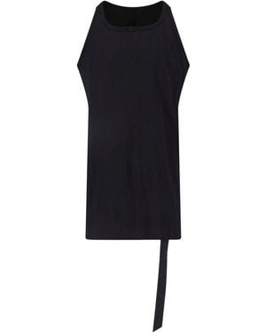 Rick Owens Cotton Tank Top - Black