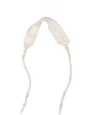 Our Legacy Printed Neck Tie Scarf - White