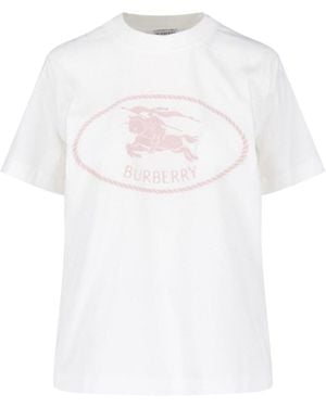 Burberry T-Shirt Logo - White