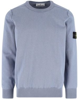 Stone Island Crewneck Jumper "Compass" - Blue