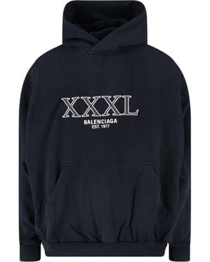 Balenciaga "Xxxl" Hoodie - Blue
