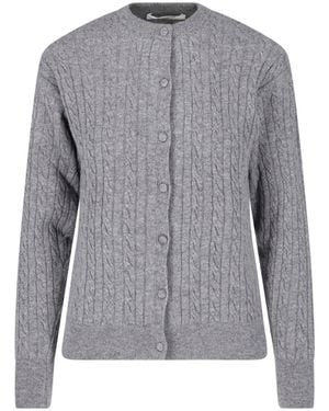 GIMAGUAS Ribbed Button Cardigan "Rina" - Grey