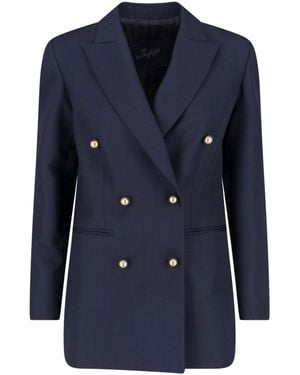 The Seafarer Double-Breasted Blazer "Betty" - Blue