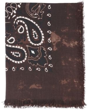 Destin Wool Scarf "Jil" - Brown