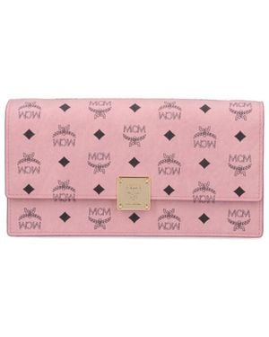 MCM Wallets Polyurethane - Pink