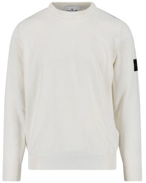 Stone Island Jumper "510053 Soft" - White