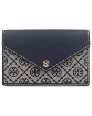 Tory Burch Wallets Cotton - Blue
