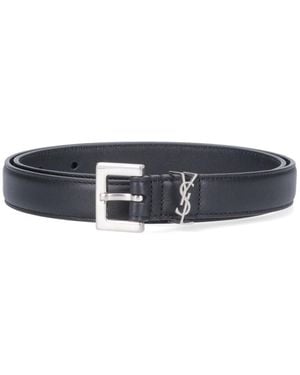 Saint Laurent Cintura "Cassandre" - Blu