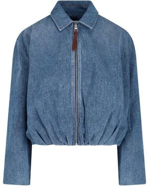 Loewe Denim Zip Jacket - Blue