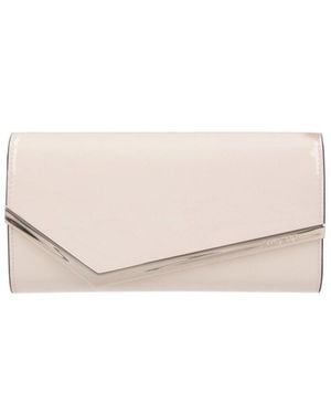 Jimmy Choo Chain Pouch "Emmie" - White
