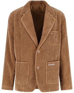 adidas X Song For The Mute Velvet Blazer - Brown