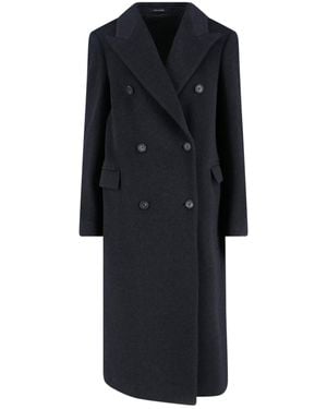 Tagliatore Dark Jole Cashmere Coat - Black