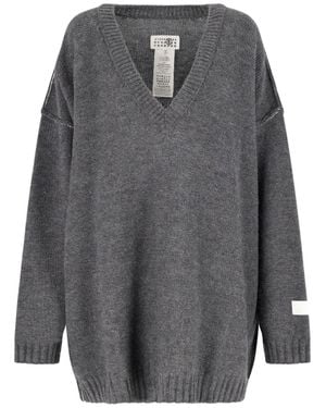 MM6 by Maison Margiela Wool Jumper - Grey