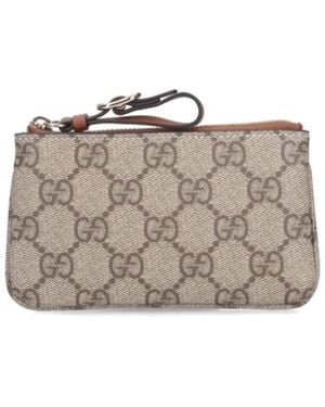 Gucci Portachiavi "Gg Emblem" - Bianco