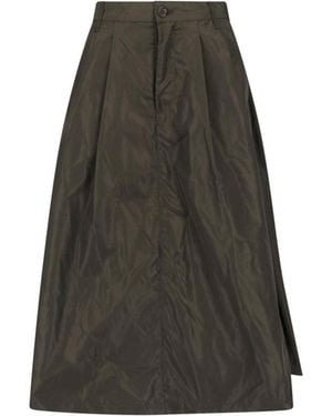 Aspesi Polished Polyester Skirt - White