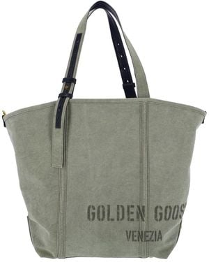 Golden Goose Borsa Tote Logo - Grigio