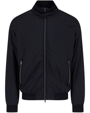 Herno Zip Bomber Jacket - Blue