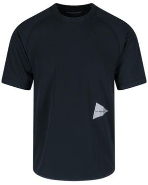 and wander Logo T-Shirt - Black