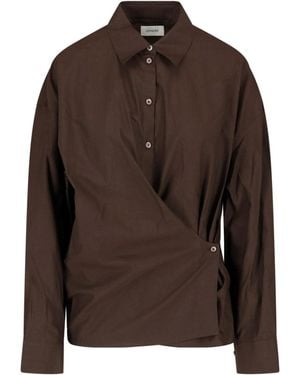 Lemaire Shirt “Twisted” - Brown