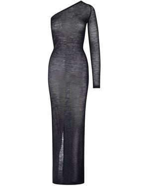 Rick Owens One-Shoulder Maxi Dress - Blue