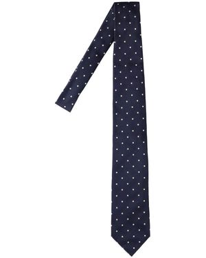 Tom Ford Polka Dot Silk Necktie - Blue