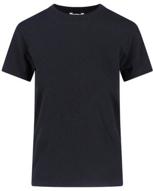 AURALEE Cotton T-Shirt - Black