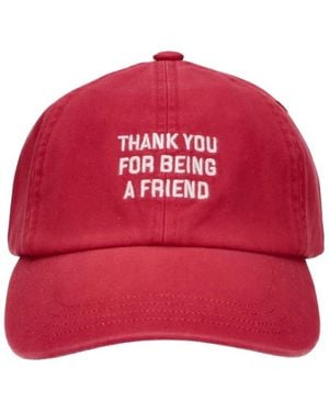 Ami Paris Cotton Baseball Cap - Red