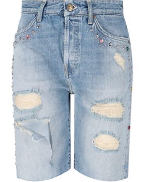 Washington DEE-CEE U.S.A. Pantaloncini Dettagli Destroyed - Blu