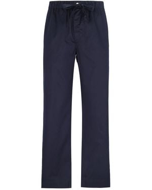 Tekla Pantaloni Pigiama Satinati - Blu