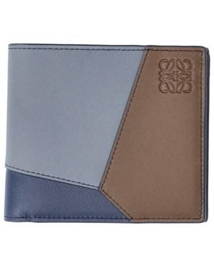 Loewe Cardholder With Coin Purse "Puzzle" - Grey