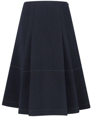 Marni Gonna Midi Plissé - Blu