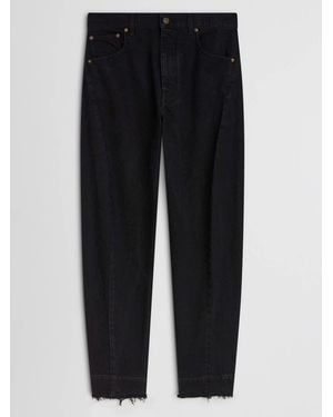 Phoebe Philo Fringed Straight Jeans - Blue