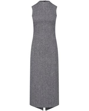 Maison Margiela Sleeveless High-Neck Maxi Dress - Grey